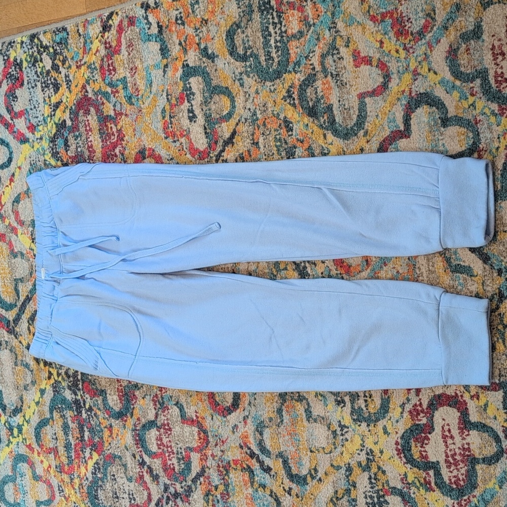 Free People‎ Movement Womens  Work It Out Jogger Pants Pale Blue